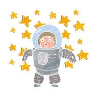 Cartoon Astronaut N13