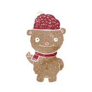 cartoon bear in hat N14