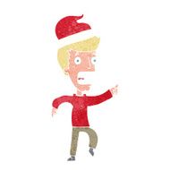 cartoon man ready for christmas N2