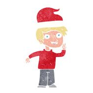 cartoon man ready for christmas N3