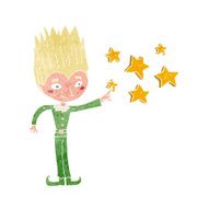 cartoon magical christmas elf