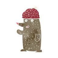 cartoon bear in hat N16