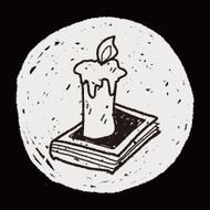 candle doodle N39