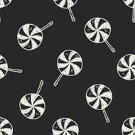 candy doodle drawing seamless pattern background