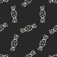candy doodle drawing seamless pattern background N4