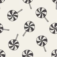 candy doodle drawing seamless pattern background N8