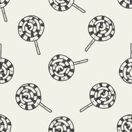 candy doodle drawing seamless pattern background N10