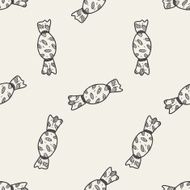 candy doodle drawing seamless pattern background N11