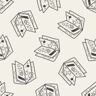 catalog doodle seamless pattern background