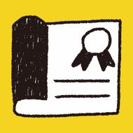 Certificate doodle drawing N4