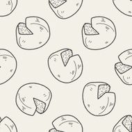 cheese doodle seamless pattern background N2