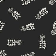 Chinese New Year firecrackers doodle seamless pattern background N2