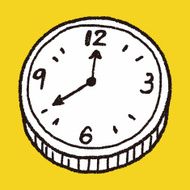 clock doodle N14