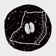 coffee bean doodle drawing N18