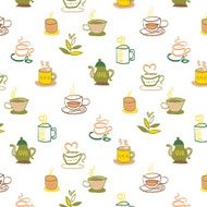 Coffee and tea pattern N3