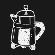 coffee doodle drawing N17