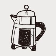 coffee doodle drawing N21