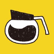coffee doodle drawing N23