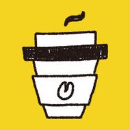coffee doodle drawing N24