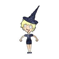 cartoon halloween witch N6