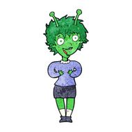 cartoon alien woman N10