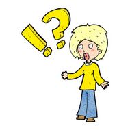 cartoon surprised woman N2