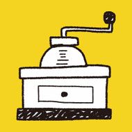 coffee grinder doodle N6