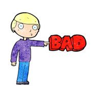 cartoon man pointing out the bad N3