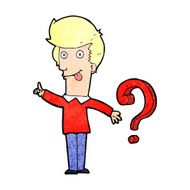 cartoon man with question N2