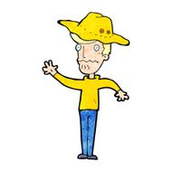 cartoon man in outback hat N2