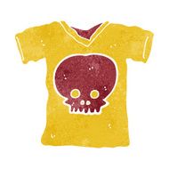 cartoon skull tee