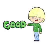 cartoon man pointing out the good N2