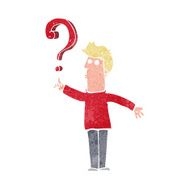 Cartoon Man Asking Question N7