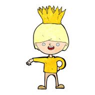 cartoon person wearing crown N11