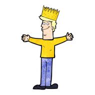 cartoon man wearing crown N2