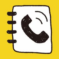 contact book doodle drawing N11