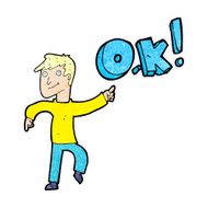 cartoon man thinking OK N4