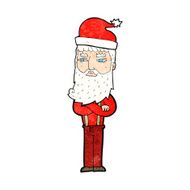 cartoon hipster santa N4