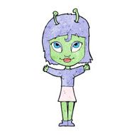 Cartoon Alien Girl N6