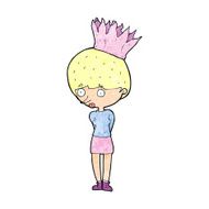 cartoon person wearing crown N14