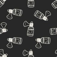 Cracker doodle drawing seamless pattern background N2