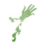 cartoon gross zombie hand