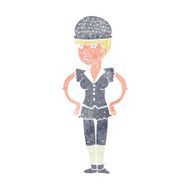 cartoon woman wearing hat N7