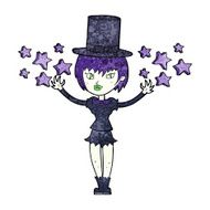 cartoon halloween vampire girl N11