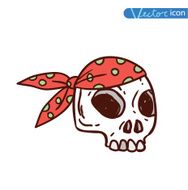 Pirates icon vector illustration N3