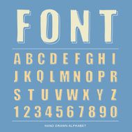Hand drawn alphabet vector N5