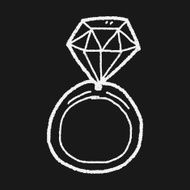 diamond ring doodle drawing N8