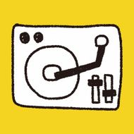 DJ disk doodle drawing N9