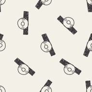 doctor mirror doodle seamless pattern background N2