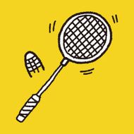 Doodle Badminton N9